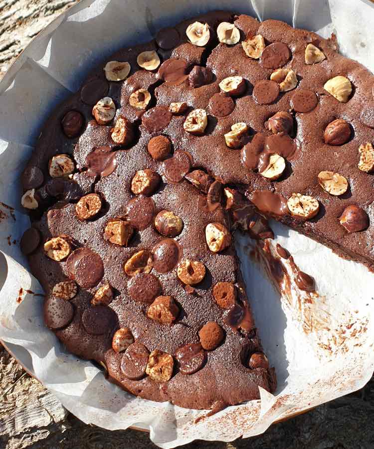 Picard Réunion - Fondant au chocolat et praliné noisette, 1 part