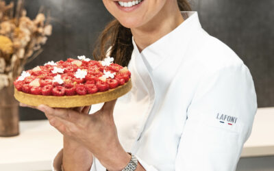 Recette de tarte aux framboises et verveine