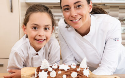 Recette de bûche de Noël roulée au chocolat d’Anastasia et Nina