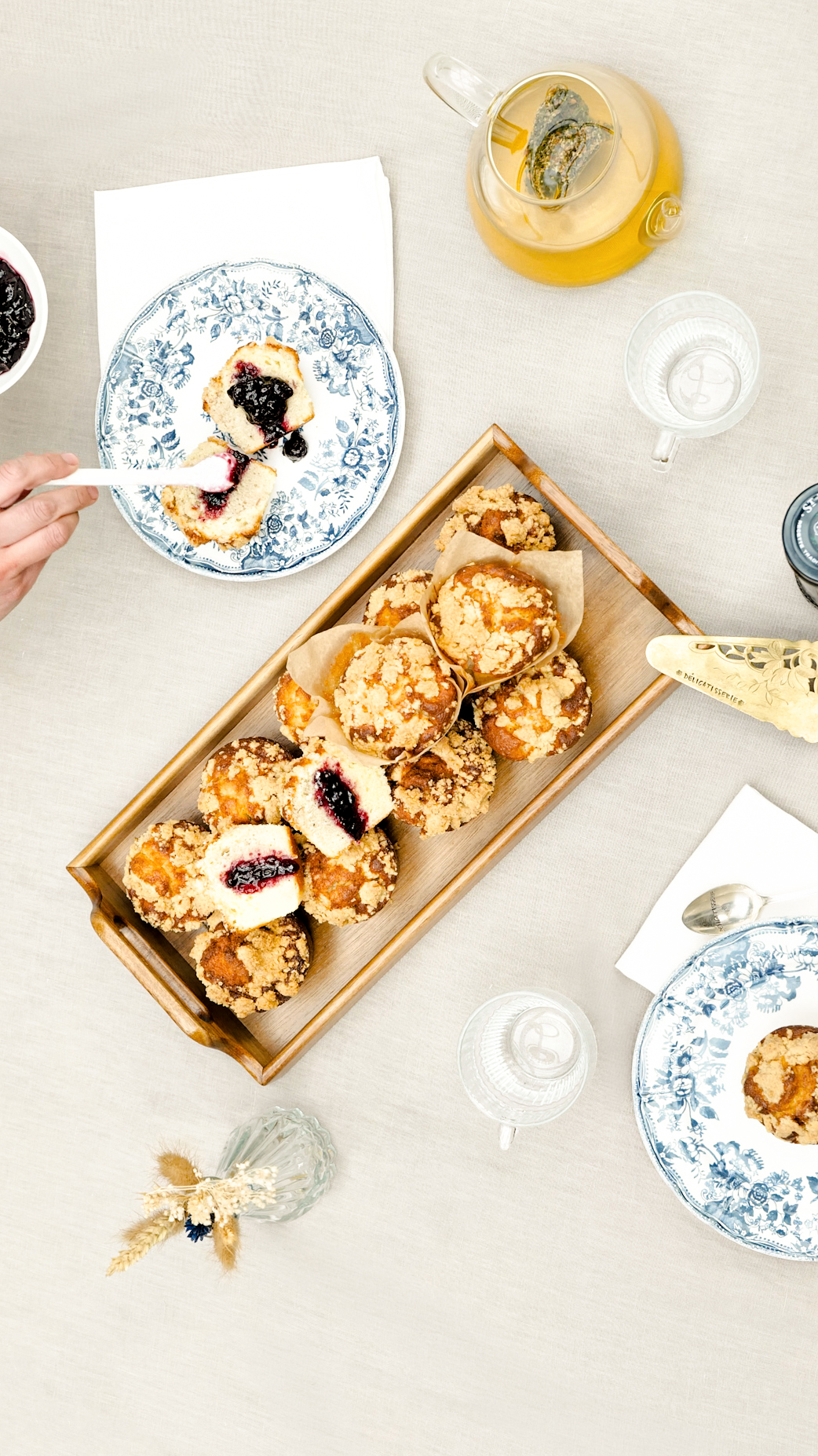 Recette de muffins aux myrtilles de Nina Métayer